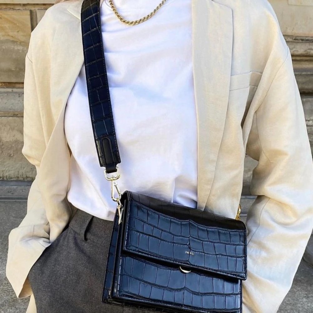 JW Pei Black Mini Flap Bag